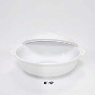 Bộ thố cơm melamine Thái Lan màu trắng