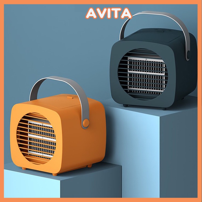 Quạt Điều Hòa Mini Hơi Nước Để Bàn Dùng Sạc USB - Avitavn