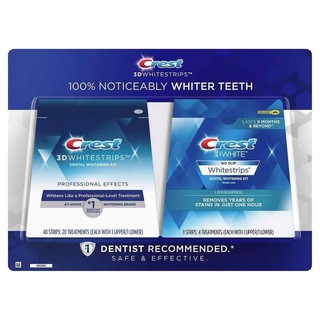 [Bill Mỹ] Miếng dán trắng răng Crest 3D White No Slip Whitestrips Dental Whitening Kit