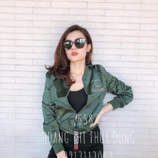 Áo khoát thêu phi lụa