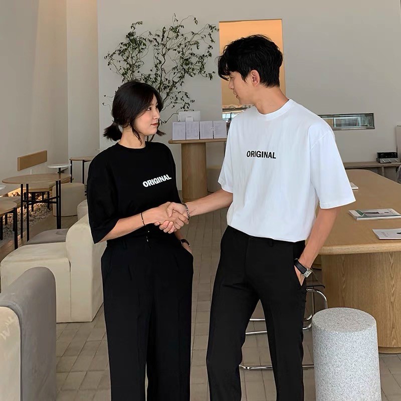 ÁO THUN TAY LỠ COTTON ORIGINAL FORM UNISEX (hình chụp thật)