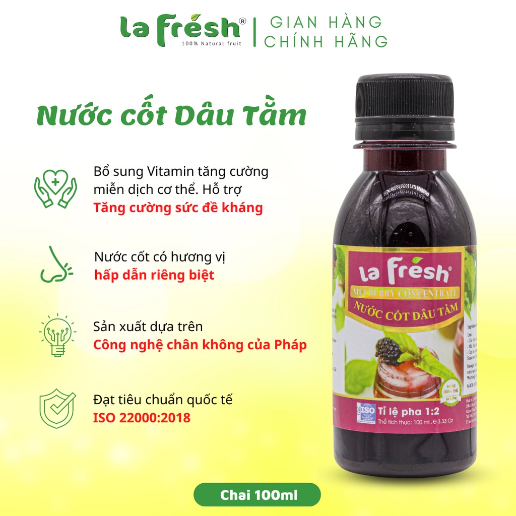 Nước cốt dâu tằm Lafresh 100ml