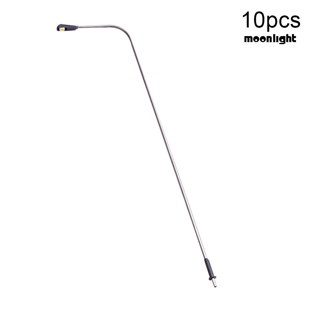 Bộ 10 mô hình đèn đường led mini trang trí tiểu cảnh