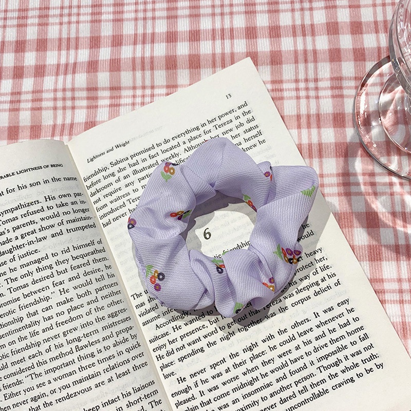 Dây Cột Tóc Co Giãn In Hình Quả Cherry Dễ Thương Cho Nữ