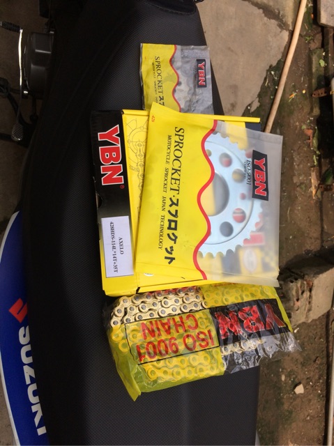 Nhông sên dĩa  YBN cho Suzuki Axelo 14-35