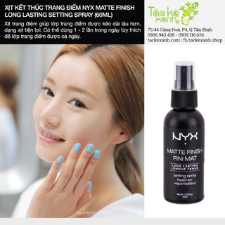 Xịt kết thúc khóa nền NYX Matte Finish Long Lasting MSS01 (60ML)