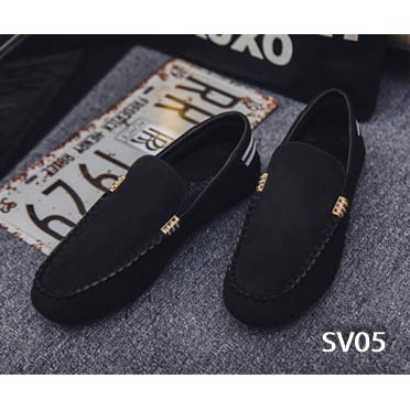 [ SIÊU HOT] Giày Lười Nam Cao Cấp Phong Cách Thời Trang [ Xanh navy- SV04, Đen-SV05, Đỏ Tím-SV06 ] | BigBuy360 - bigbuy360.vn