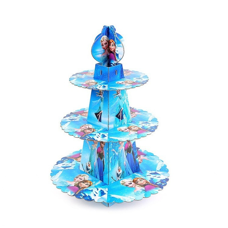 Bộ Cốc/Đĩa Giấy In Hoạt Hình Frozen Dùng Một Lần Trang Trí Tiệc Sinh Nhật
