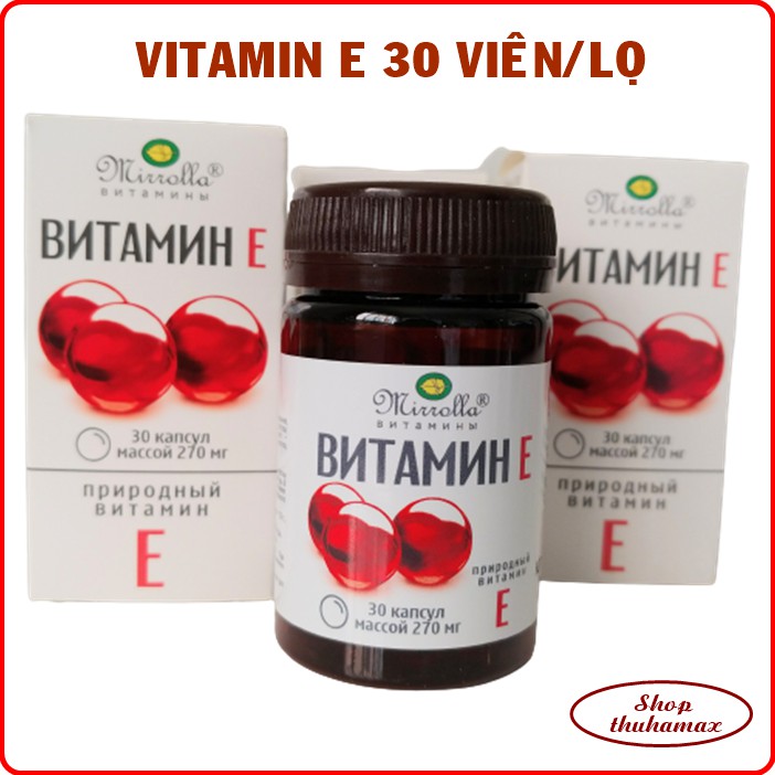 Vitamin E lọ 30 viên hàm lượng 270mg