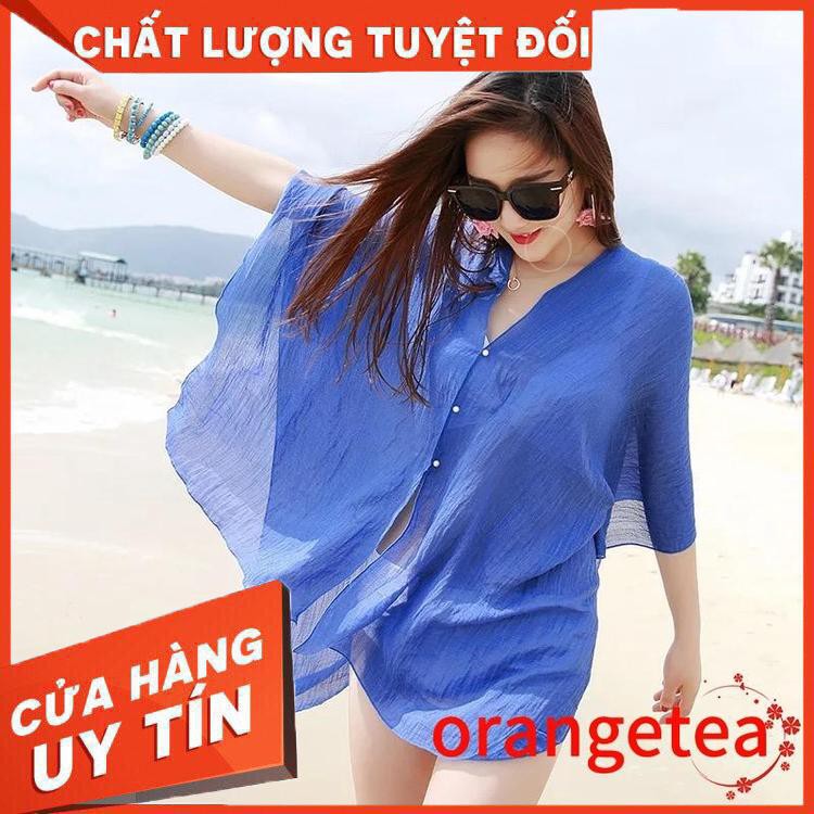 Áo choàng voan đi biển thiết kế nhiều màu sắc thời trang - Hàng nhập khẩu