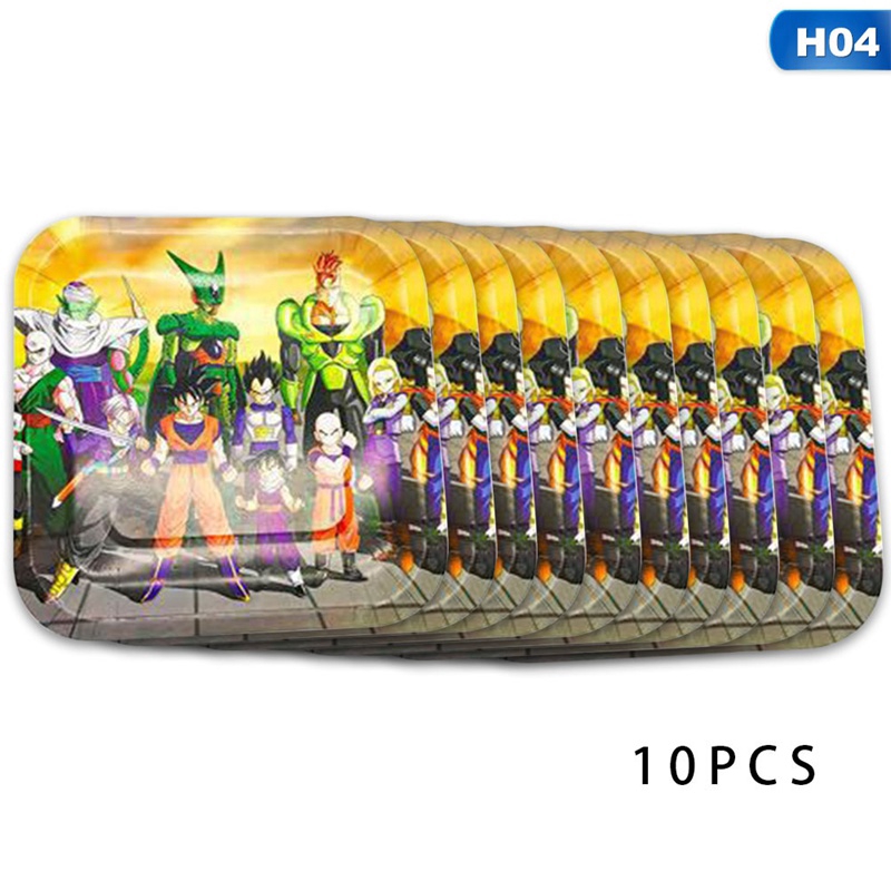 Set Phụ Kiện Trang Trí Tiệc Sinh Nhật Cho Bé Hình Dragon Ball