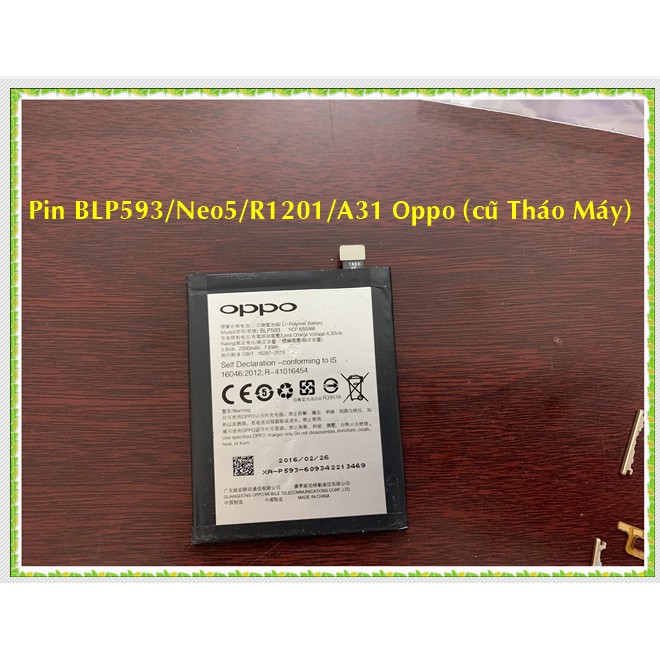 Pin BLP593/neo 5/ R1201/A31 Oppo ( hàng tháo máy)