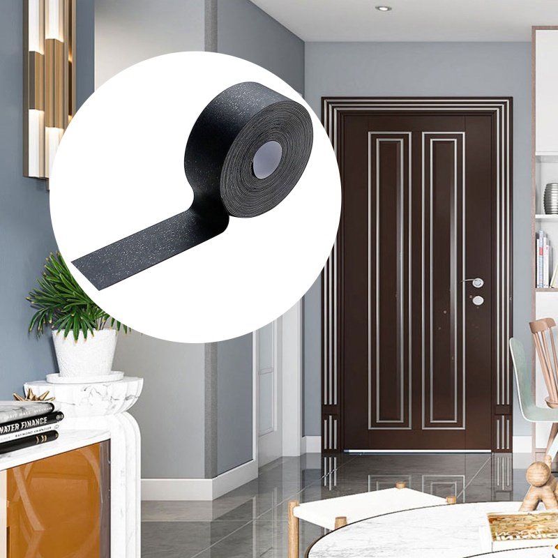 Cuộn Băng Keo PVC Màu Đen / Vàng / Bạc Dán Cầu Thang Chống Thấm Nước Trang Trí Nhà Cửa / Phòng Ngủ /