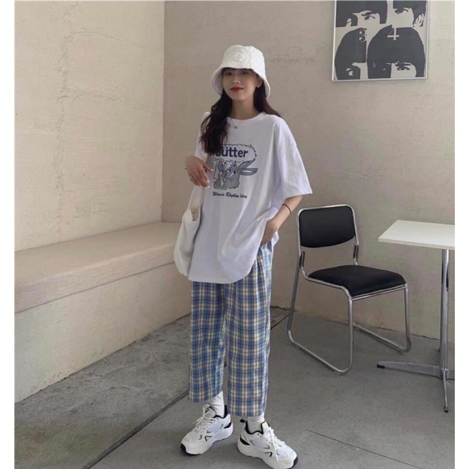 [ Mã FAMAYWA giảm 10K đơn 50K] Quần baggy unisex caro (có 4 MÀU) ống xuông phong cách ullzang chất kate dày dặn | BigBuy360 - bigbuy360.vn