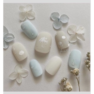 Móng up thiết kế , nail box thiết kế chiếc ô , giọt sương