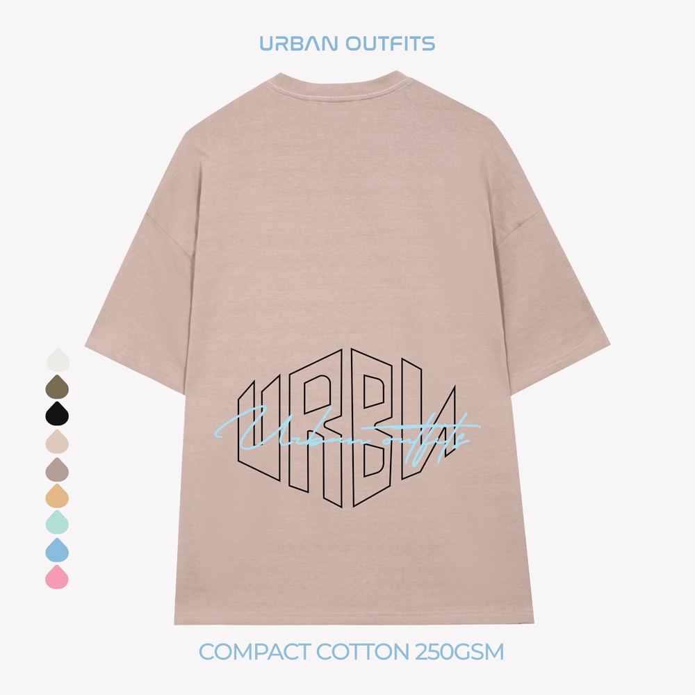 Áo Thun Tay Lỡ Form Rộng URBAN OUTFITS  ATO111 Local Brand In HÌNH URBN ver 2.0 Chất Vải 100% Compact Cotton 250GSM.