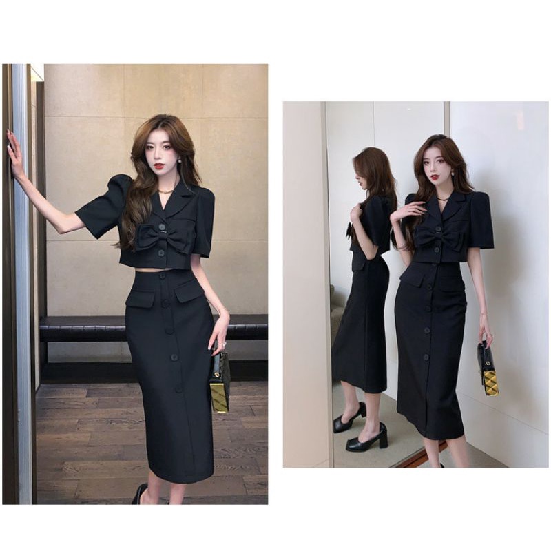 SET ÁO CROTOP CHÂN VÁY DÀI