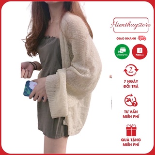áo mặc du lịch, đi biển, đi chơi _Áo khoác len cardigan hót 2020 ( ảnh thật + quà tặng)