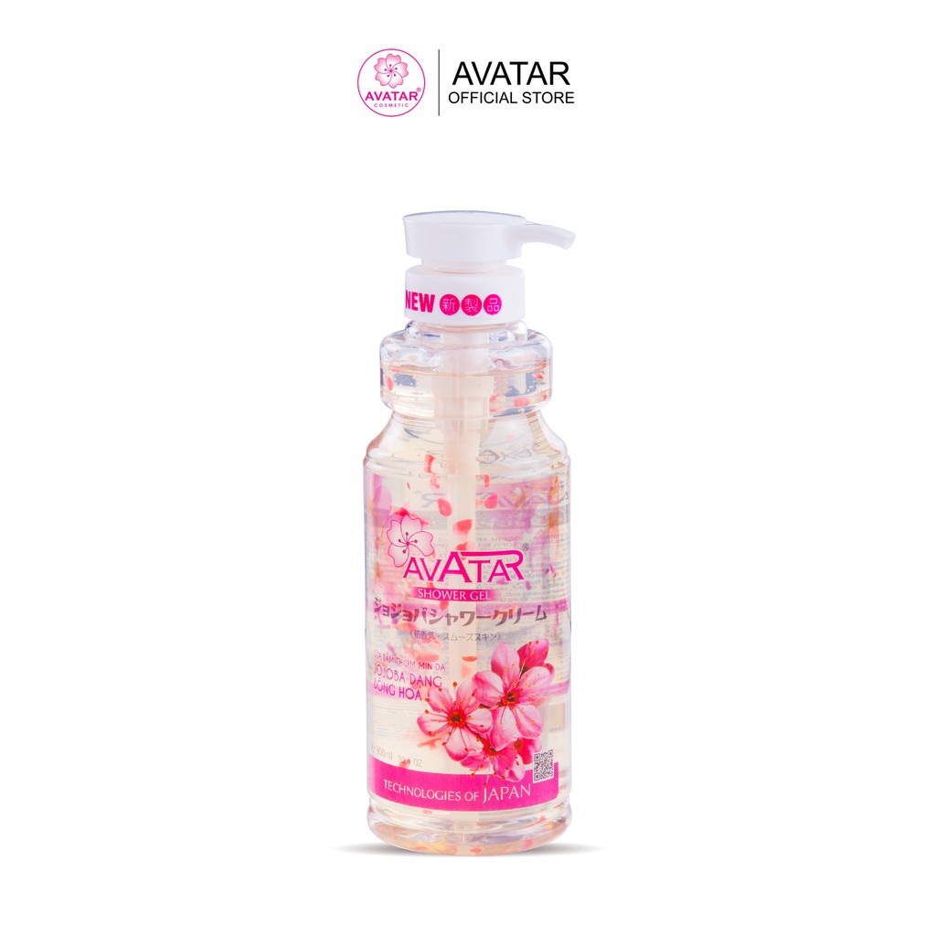 [Mã FMCGM50 - 8% đơn 250K] SỮA TẮM NHẬT CAO CẤP THƠM MỊN DA JOJOBA 900 ML BÔNG HOA AVATAR SHOWER GEL
