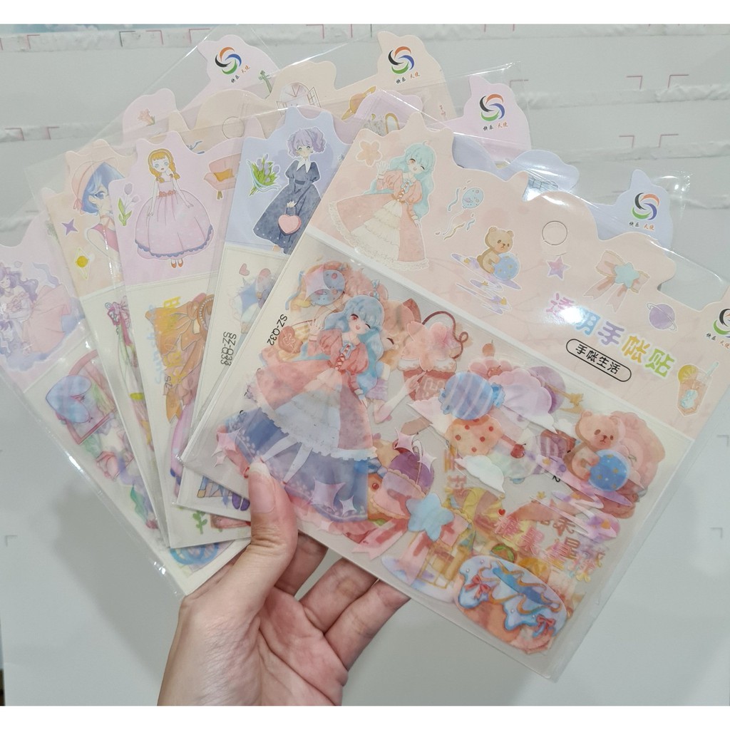 Sticker Nhãn Dán Trang Trí Anime Nhiều Mẫu Bộ 1