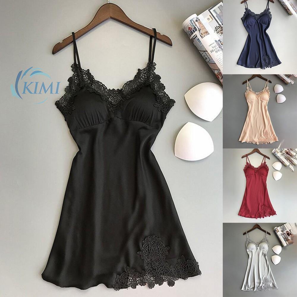 Đầm ngủ bằng lụa mềm mại gợi cảm cho nữ
 | BigBuy360 - bigbuy360.vn