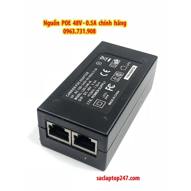 Adapter nguồn poe 48v 0,5a chính hãng