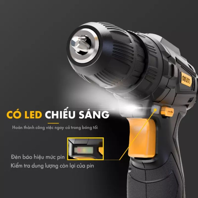 Máy khoan cầm tay hãng  Deli DL600012 12v