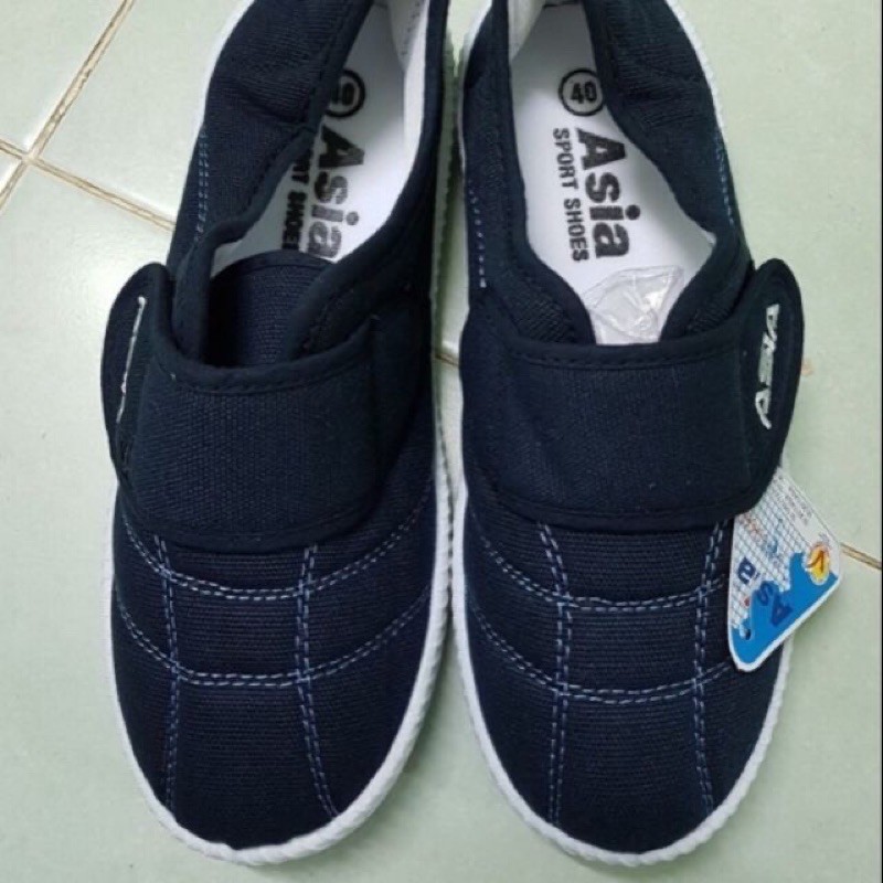 Giày bata asia xanh đen dán nam nữ