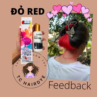 (KHÔNG TẨY100%) Thuốc nhuộm tóc ĐỎ RED - ĐỎ LỬA - FIRE