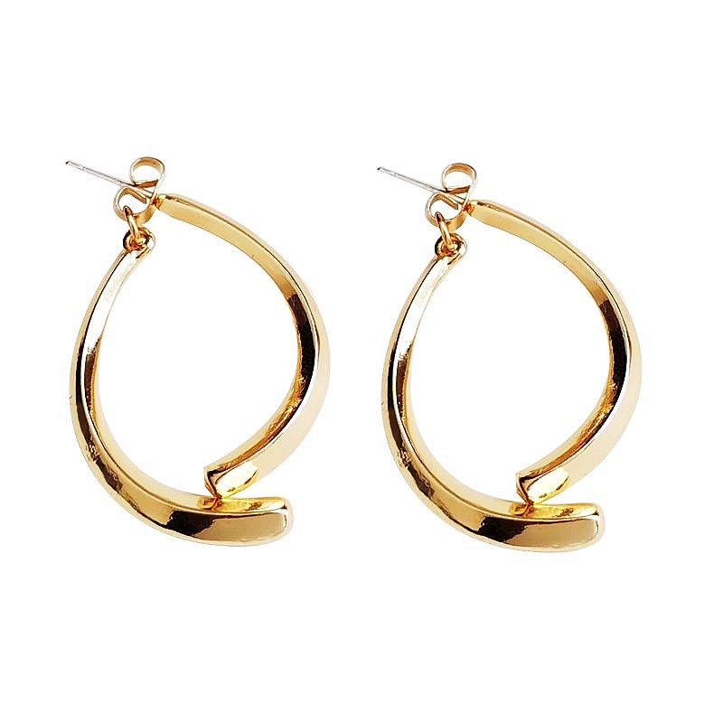 Bông Tai Kim Bạc 925 Kiểu Móc Treo Sau Lưng Đơn Giản Xinh Xắn Dành Cho Nữ