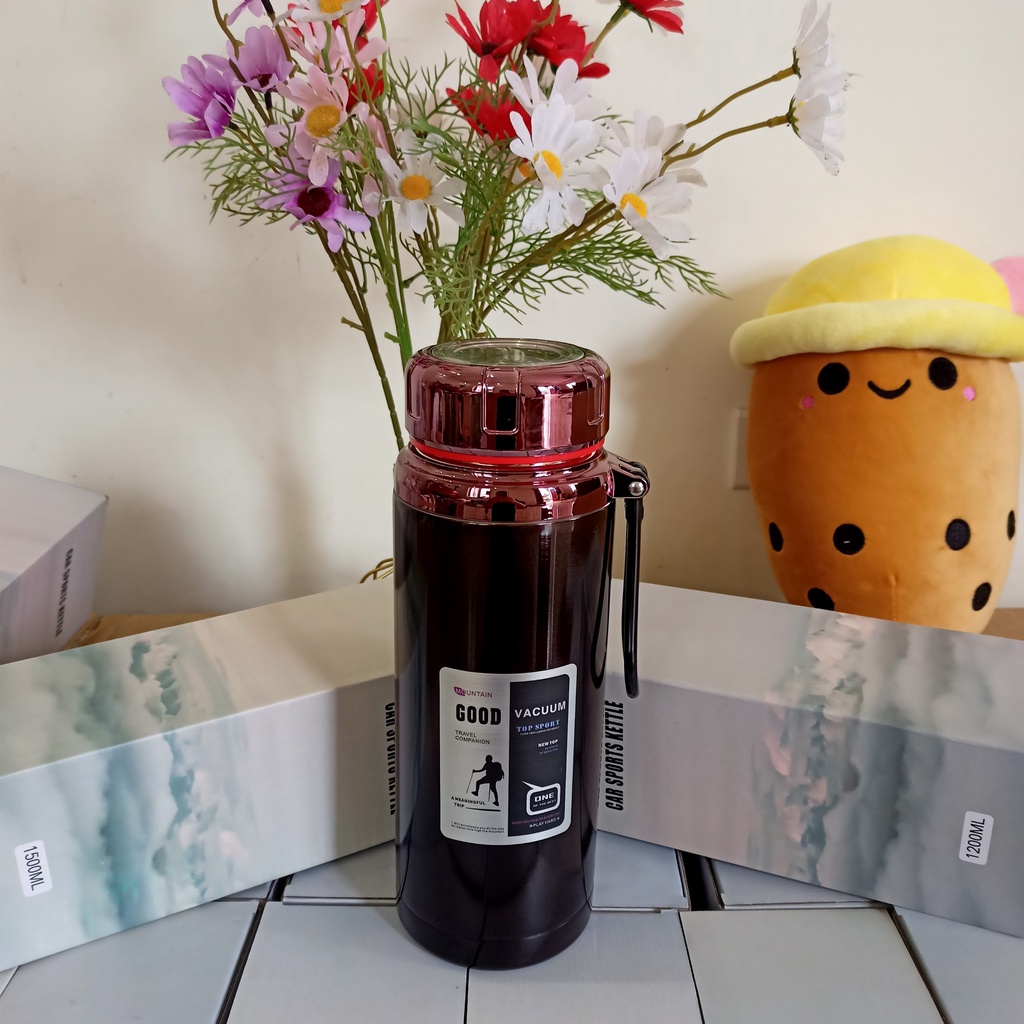 Bình Giữ Nhiệt Nóng Lạnh 1000-1200-1500ml L7 inox 304 Cao Cấp-Bình Dữ Nhiệt Thể Thao Siêu Tiện Lợi