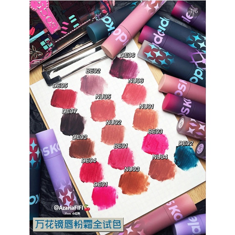 Bán Chạy!F & X Son Môi kaleidos Bột Đất Sét Siêu Nhẹ Mờ Siêu Nhẹ Làm Trắng Dành Cho Học Sinh