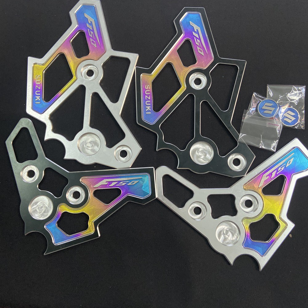 ( FULL TITAN ) CHE BEN NẸP SƯỜN HAI BÊN TRÁI PHẢI CHO SATRIA 150 FI, RAIDER 150 FI NHÔM CNC FULL LOGO TITAN
