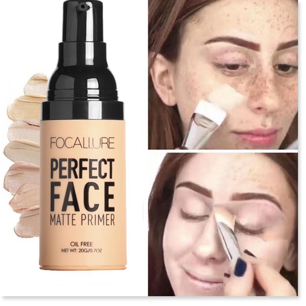 [Mã giảm giá] Kem Lót Trang Điểm Kiềm Dầu Focallure Perfect Face Matte Primer 20g