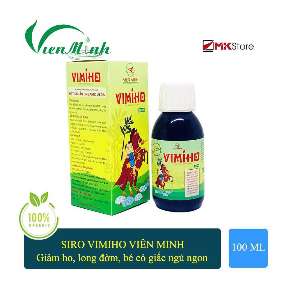 VIMIHO - SIRO HO THẢO DƯỢC 100ml