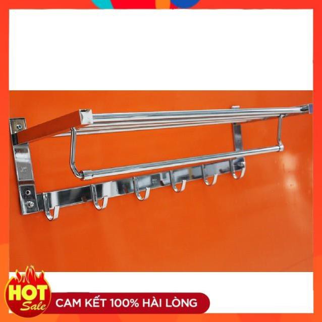 Kệ Để Đồ, Giá Treo Khăn, Quần Áo Phòng Tắm Inox SUS 304 – Thanh vắt khăn đa năng, tiện dụng