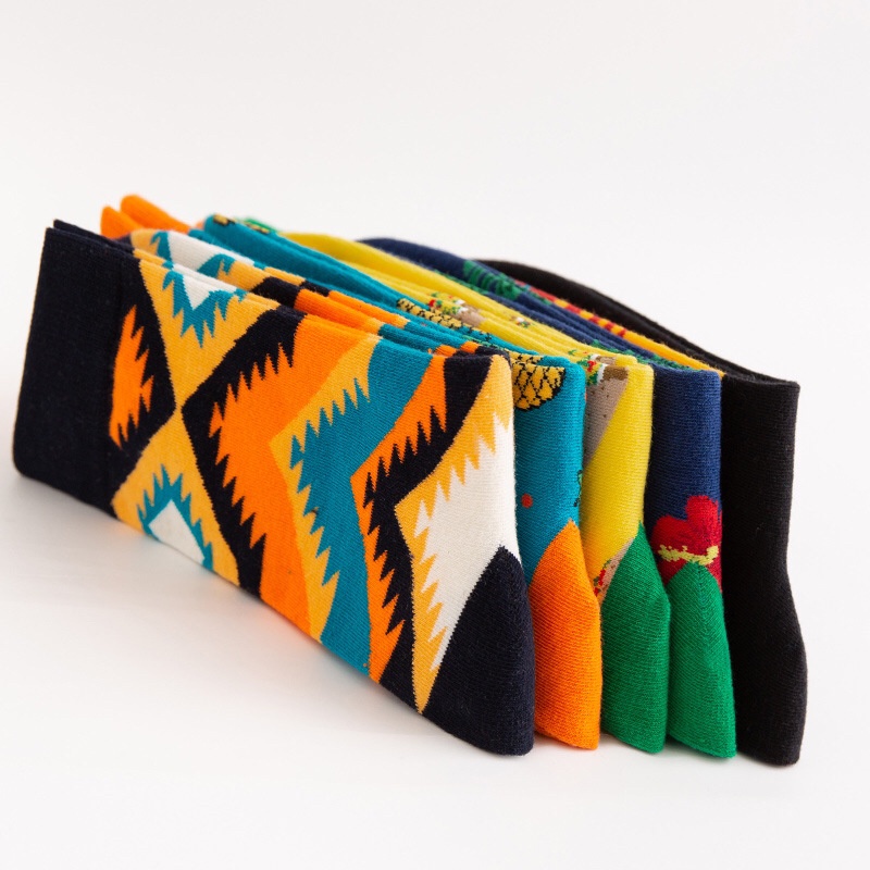 Tất ống vừa WAFNHA D141 họa tiết hoạt hình