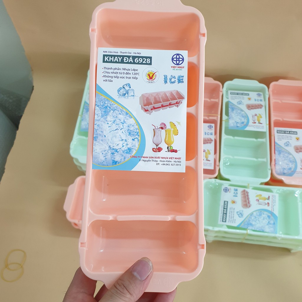 Khay làm đá 5 viên, 6 viên loại to- 1 đổi 1 trong 1 năm