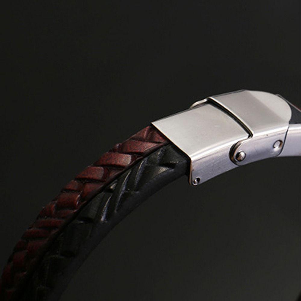 Vòng Tay Dây Bện Bằng Thép Không Gỉ Thanh Lịch Có Thể Điều Chỉnh Cho Nam Nữ