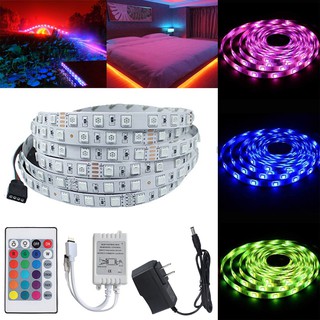 Bộ Dây Đèn Led 1.9in Rgb 2835 270led Smd + Điều Khiển Từ Xa 24 Nút