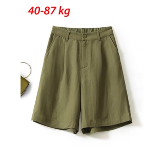 Quần short nữ mặc nhà bigsize 87 kg , Quần sooc đũi nữ cạp cao eo chun QK