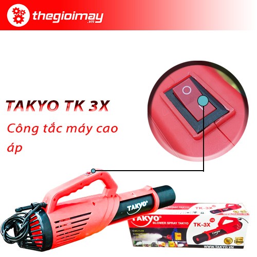 [Mã BMBAU300 giảm 10% đơn 499K] MÁY PHUN SƯƠNG CAO ÁP TAKYO TK 3X