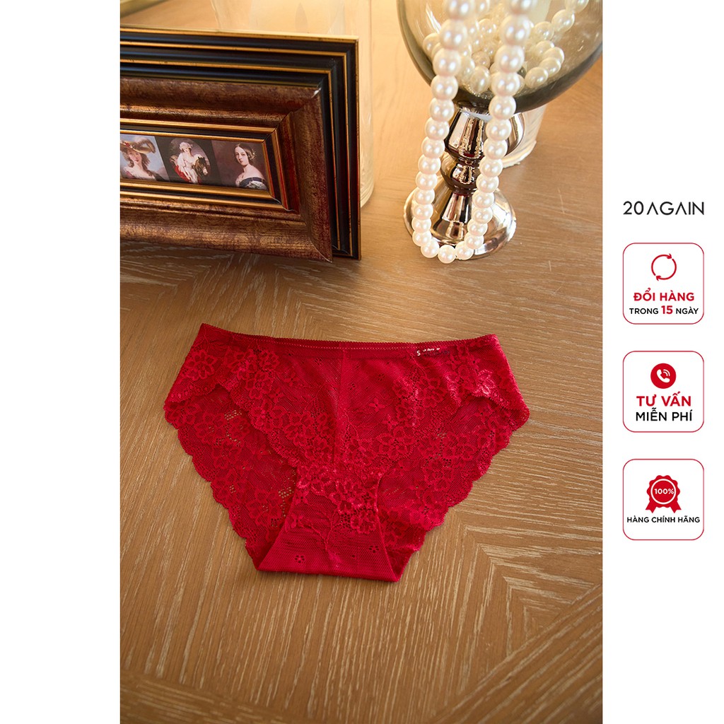 Quần lót ren 20AGAIN PVA0048 kháng khuẩn, mềm mại, thoáng mát | BigBuy360 - bigbuy360.vn