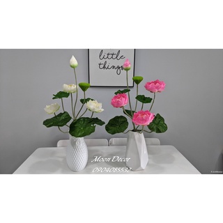 Chùm hoa sen lụa cao cấp 9 nhánh(hàng loại 1)