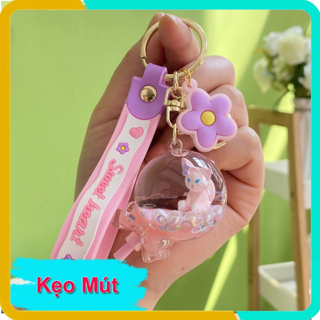 Móc Khóa Pha Lê Hình Hồ Ly, Móc Treo Trên Balo, Túi Xách, Móc Khóa Xe KP05