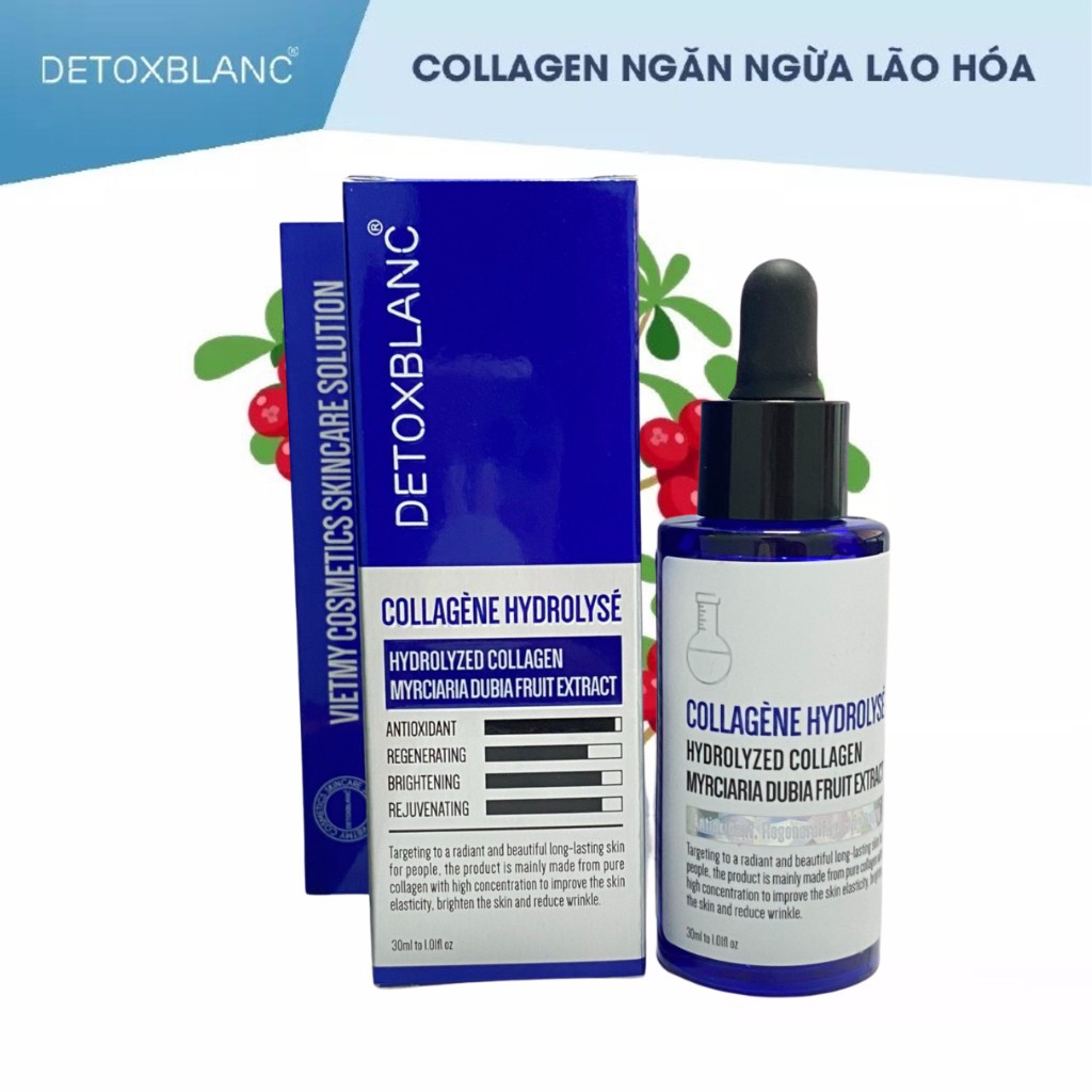 Colagel thuỷ phân dưỡng trắng da mặt chuyên sâu detox blanc detoxblanc.france