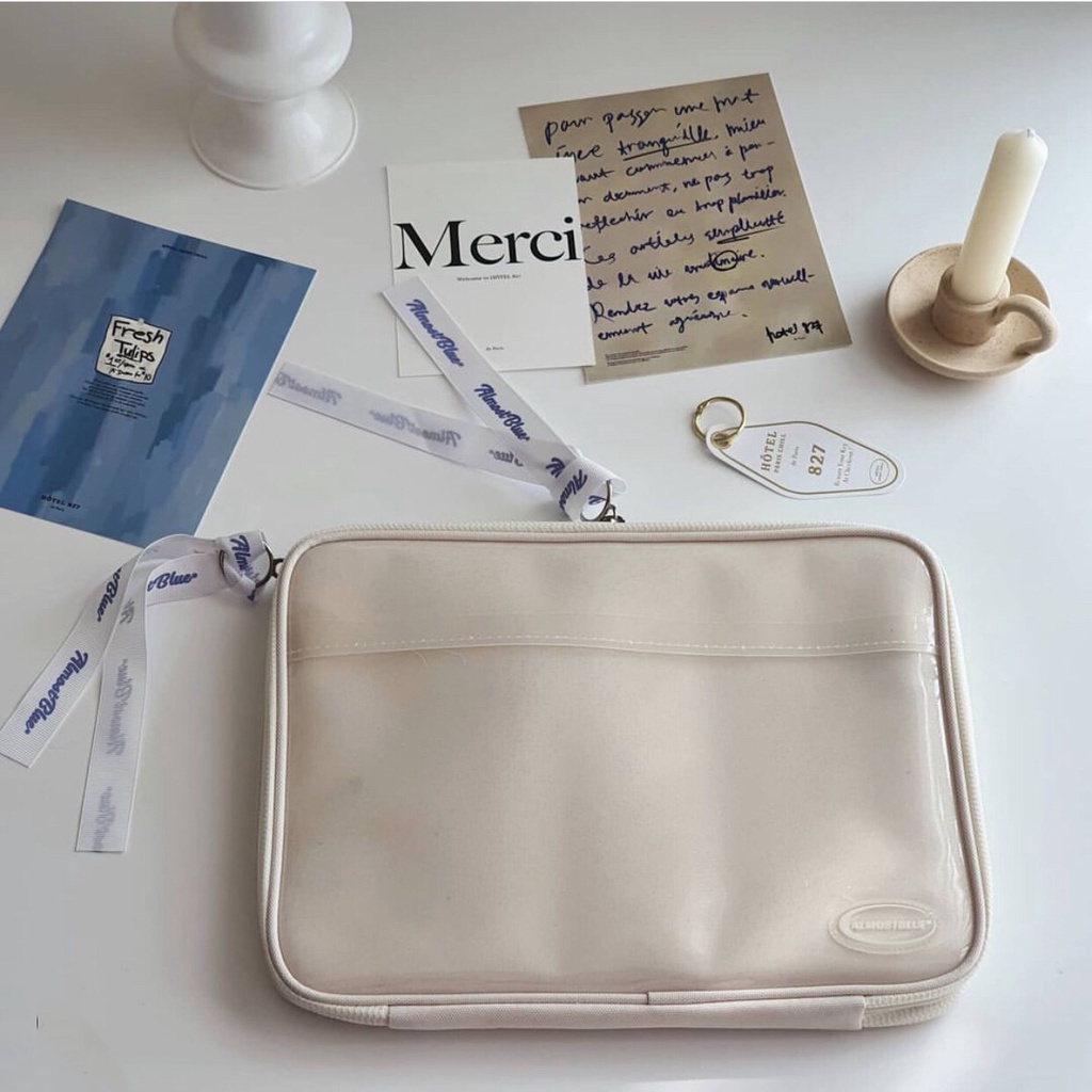 Túi đựng laptop 11/13/15 inch máy tính bảng Phong cách thời trang phù hợp phong cách Hàn Quốc trắng và tím | BigBuy360 - bigbuy360.vn