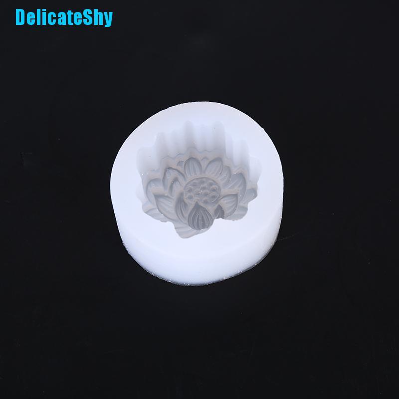 [DelicateShy Silicone Peony Lotus Rose Mould Flower Shape Soap Mold DIY Baking Tools