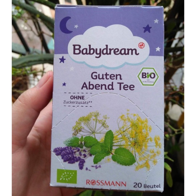 Trà dinh dưỡng từ thảo mộc của BABYDREAM chúc ngủ ngon -BIO schlaf gut tee (dành cho bé trên 2 tuần tuổi