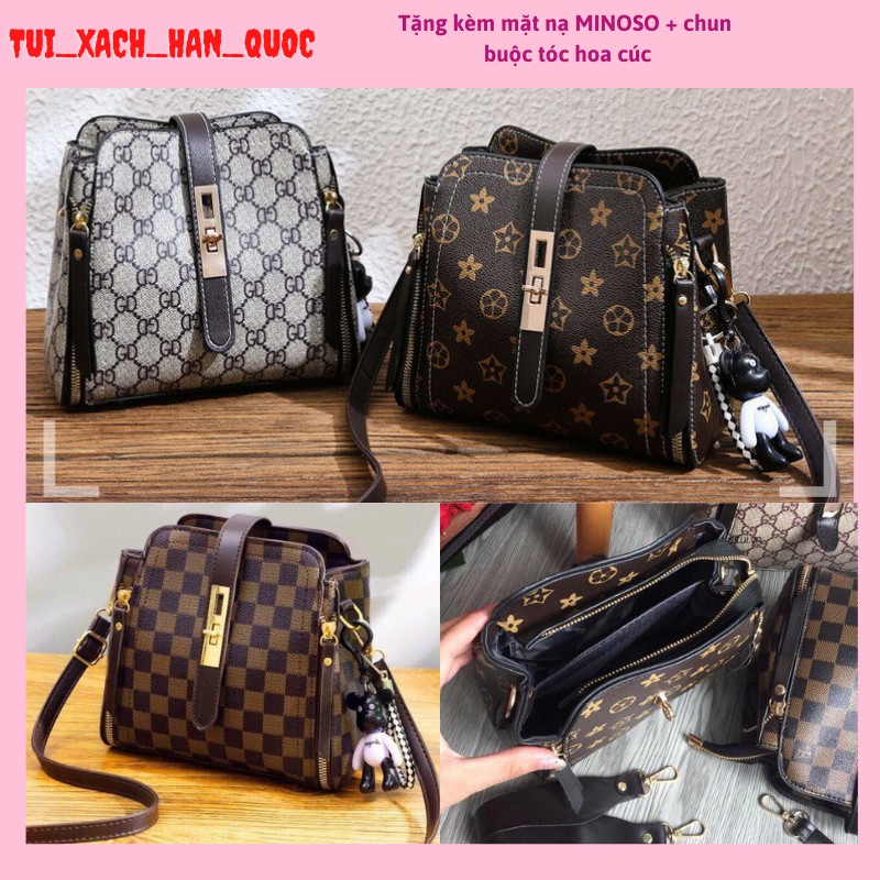 Túi xách nữ ♥️ FREESHIP ♥️ Túi Sẻ Khoá HQ 05